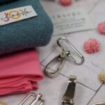 DIY Stoffe Mix- Label - Karabiner