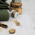 DIY Stoffe Mix - Garn - Magnet Knopf