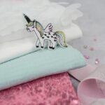 DIY Stoffe Mix - Einhornapplikation