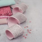 DIY Stoffe Mix - Gummiband - Pailletten