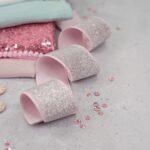DIY Stoffe Mix - Gummiband - Pailletten