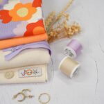 DIY Stoffe Mix - Label - Kordel - Garn - Reißverschluss