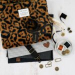 DIY Stoffe Mix - Gurtband - Reißverschluss - Label - Knopf - Garn -Gurtbandzubehör