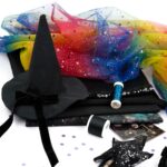 DIY Stoffe Mix - Garne - Hexenhut - Paillettenband - Zauberstab