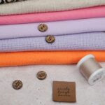 DIY Stoffe Mix - Knopf - Garn - Label