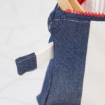 DIY Stoffe Inspiration - Kleine Kosmetiktasche Maritim Blau-Weiß