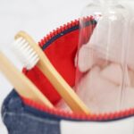 DIY Stoffe Inspiration - Kleine Kosmetiktasche Maritim Blau-Weiß