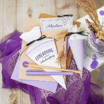 DIY Stoffe Inspiration - Schultüte - Leo - Lavendel - Bastelvorlage