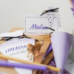 DIY Stoffe Inspiration - Schultüte - Leo - Lavendel - Bastelvorlage