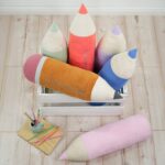 DIY Stoffe Inspiration - Kissen - Plott - Bleistift - Buntstift