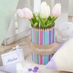 DIY Stoffe Inspiration - Plott - Schultüte Buntstift - Kissen - Bastelvorlage