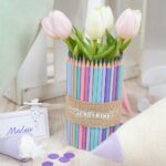 DIY Stoffe Inspiration - Schultüte Buntstift - Bastelvorlage - Plott