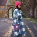 DIY Stoffe Outfit - Wollmix Mantelstoff Mittleres Jeansblau - Label