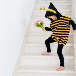 DIY Stoffe Outfit - Biene - Poncho - Leggings - Schelmy