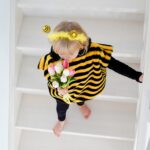 DIY Stoffe Outfit - Biene - Poncho - Schelmy - Leggings