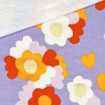 French Terry - Sommersweat - Big Flowers - Lavendel Dust