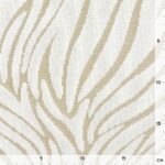 Jacquard Feinstrick – Animal Pattern – Cremeweiß/Kaschmirgold – weichfallend