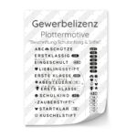 Lizenz Beschriftung Schulanfang Stifte Plottermotive Diy Stoffe 1