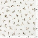 Musselin - Zarte Zweige - Cremeweiß