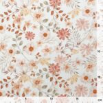 Single Jersey - Filigrane Blüten - Warmweiß