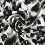 Romanit Jersey – Punta di Roma – Watercolor Leo – Black Grey Beige