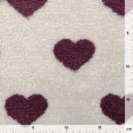 Teddyfleece - Antique Hearts - Cream