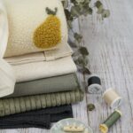 DIY Stoffe Mix - Garn - Label - Reißverschluss - Knopf