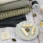 DIY Stoffe Mix - Label - Knopf