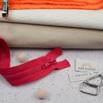 DIY Stoffe Mix - Gurtbandzubehör - Reißverschluss - Label