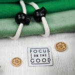 DIY Stoffe - Label - Knopf - Kordelstopper