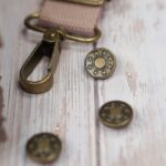 DIY Stoffe - Karabiner - Metall Knopf