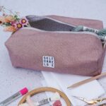 DIY Stoffe Inspiration - Kulturbeutel Handarbeitstasche Antique Rose