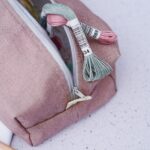 DIY Stoffe Inspiration - Kulturbeutel Handarbeitstasche Antique Rose