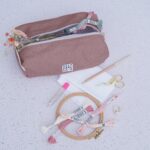 DIY Stoffe Inspiration - Kulturbeutel Handarbeitstasche Antique Rose