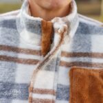 DIY Stoffe Outfit - Wollmix Mantelstoff Helles Natur - Teddyplüsch Zimt