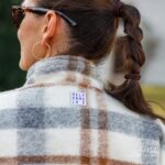 DIY Stoffe Outfit - Wollmix Mantelstoff Helles Natur - Label