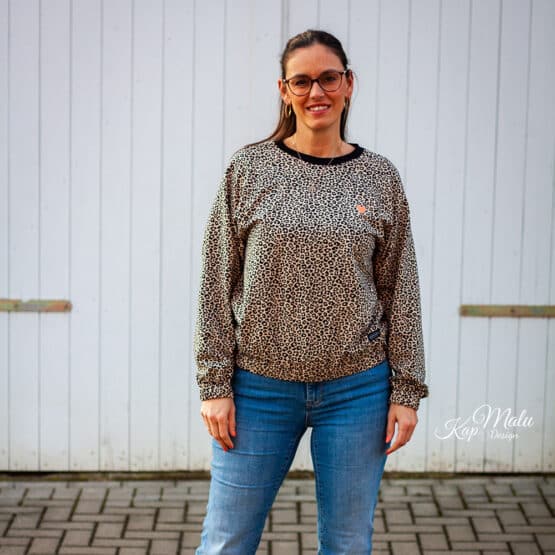 DIY Stoffe Outfit - French Terryleichter Kuschelsweat Smoky Beige Leo