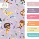 Farbkombi - French Terry Meerjungfrauen