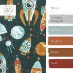 Farbkombi - French Terry Rockets Dunkles Altmintgrün