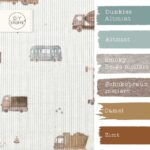 Farbkombi - Rippenjersey Baustelle Fahrzeuge