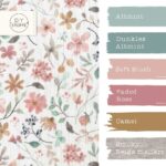 Farbkombi - Rippenjersey Soft Garden Flowers Warmweiss