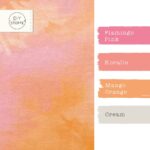 Farbkombi - Single Jersey Batik Peach Candy