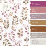 Farbkombi - Single Jersey Berry Branches Cremeweiss