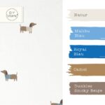 Farbkombi - Single Jersey Dackel Mit Shirt Cremeweiss