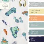 Farbkombi - Single Jersey Funky Lifestyle Staubweiss