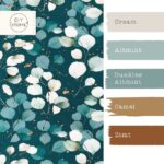 Farbkombi - Single Jersey Gold Eukalyptus Dunkle Jade