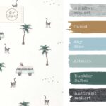 Farbkombi - Single Jersey Holiday Mood Cremeweiss