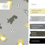 Farbkombi - Single Jersey Kuscheltiere Hellgrau