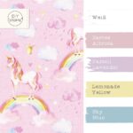 Farbkombi - Single Jersey Lovley Unicorn Pastell Pink