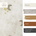 Farbkombi - Single Jersey Moon Stars Natur